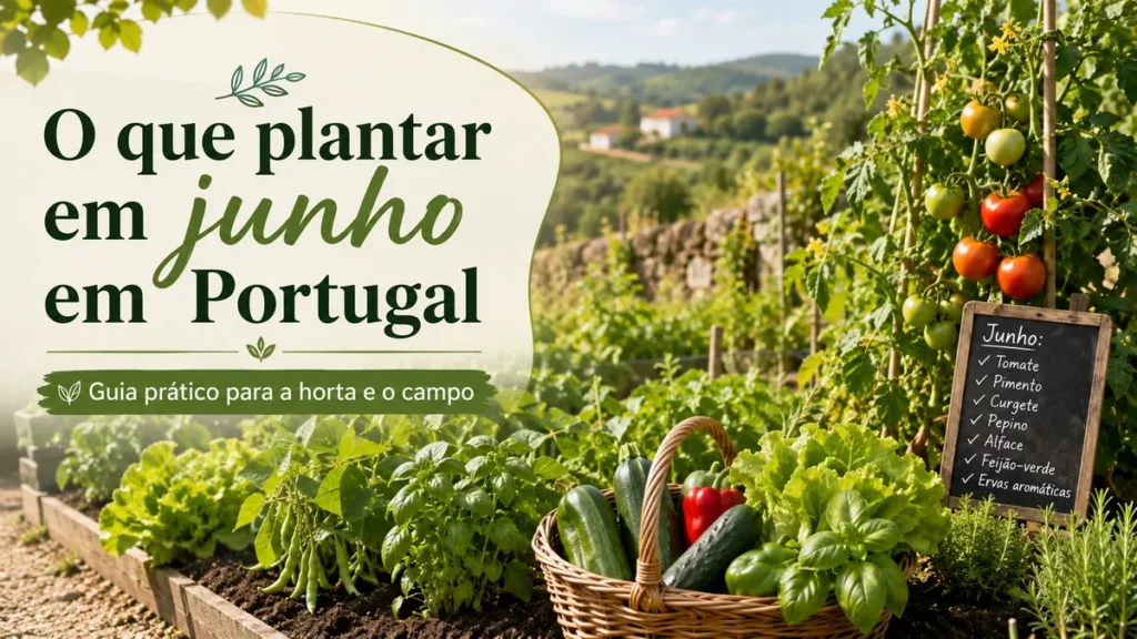O que plantar em junho em Portugal numa horta com culturas de verão