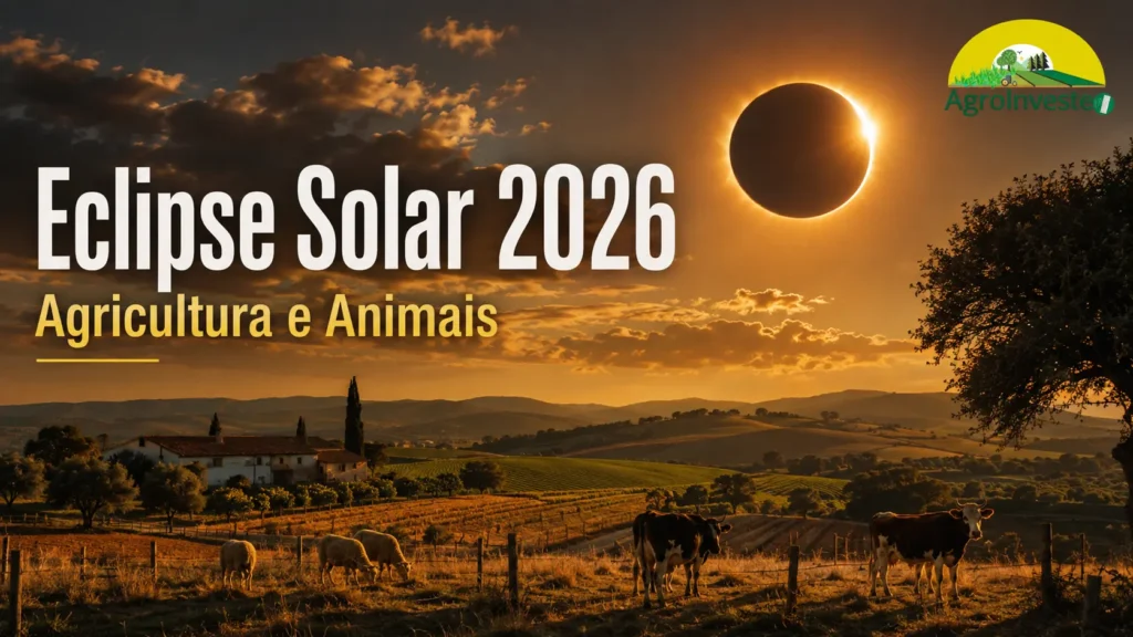 Eclipse Solar 2026 em Portugal: efeitos na agricultura e animais