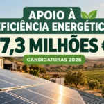 Apoio à eficiência energética 2026 de 7,3 milhões de euros para agricultores